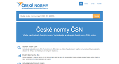 Desktop Screenshot of ceske-normy.cz